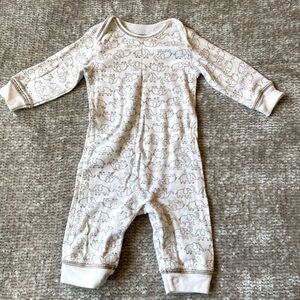 Carter’s Elephant Romper Footless One Piece Outfit Snaps Neutral Unisex 3 month